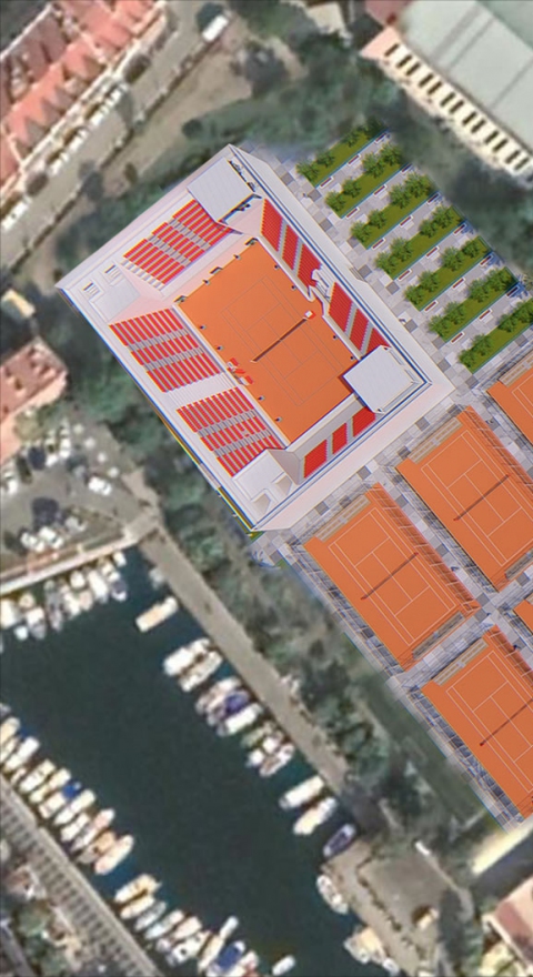 Marmaris - Tenis Kortları ve Yakın Çevresi Peyzaj Tasarım Projesi